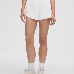 Track That High-Rise Lined Short 3” in White